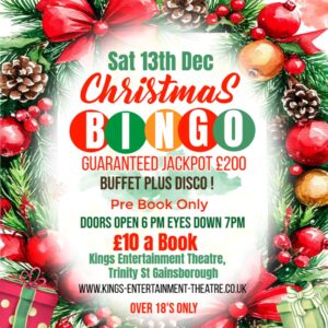 Christmas Bingo 13th Dec 2025