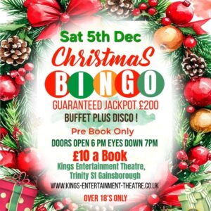 Christmas Bingo 5th December